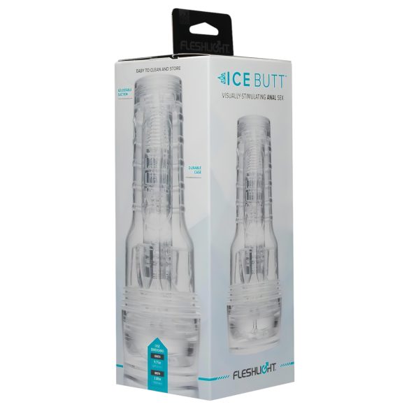 Fleshlight Ice Butt - prozirni analni masturbator
