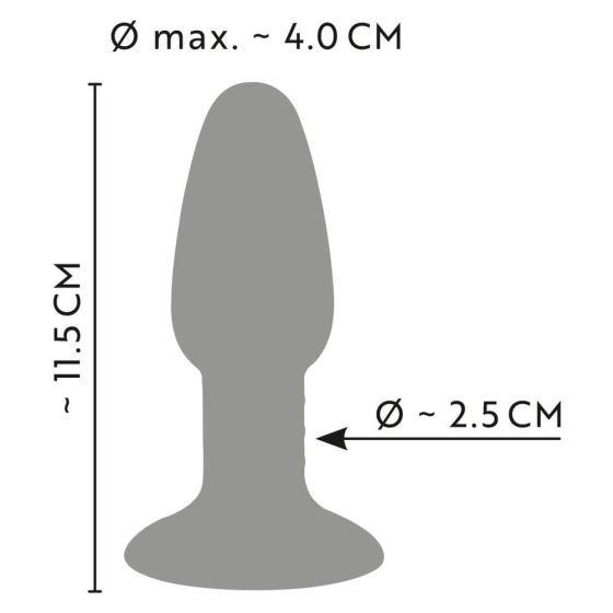 ANOS - silikonski analni dildo (u boji)