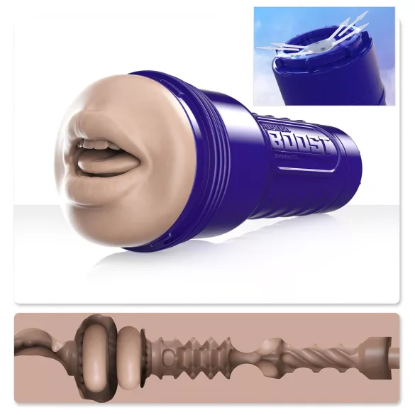 Fleshlight Boost Blow - realistični masturbator u obliku usta - natur