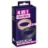 You2Toys 4u1 - set prstenova za penis i testise (prirodna-crna)