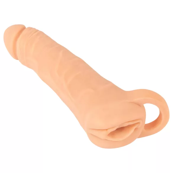Nature Skin - 2u1 umjetna vagina i penis rukav - 23 cm - natur