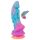 Beasty Cocks - izvanzemaljski dildo od silikona (plavo-narančasti)