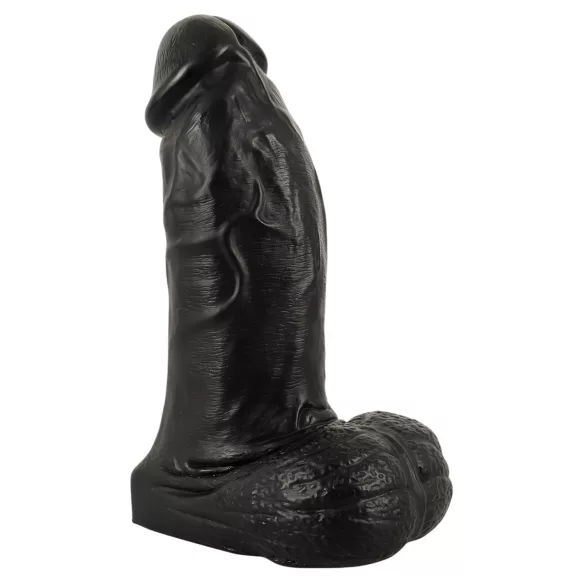 Realistixxx - realistični dildo s testisima - 22 cm - crni