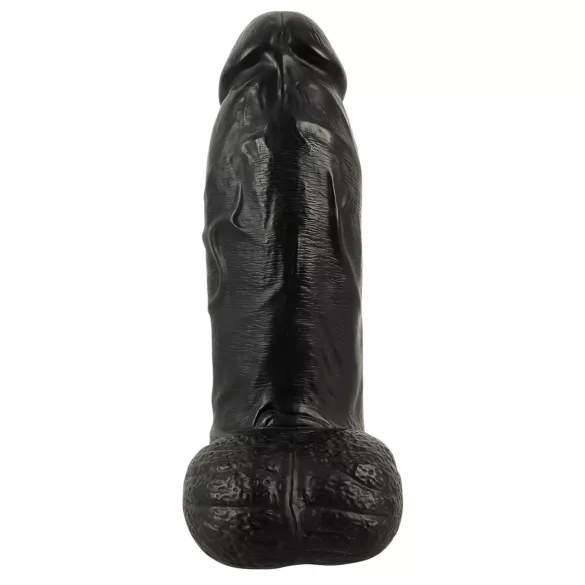 Realistixxx - realistični dildo s testisima - 22 cm - crni