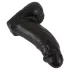 Realistixxx - realistični dildo s testisima - 22 cm - crni