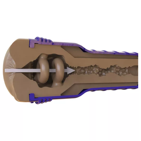 Fleshlight Boost Blast - masturbator u obliku realistične stražnjice - smeđa