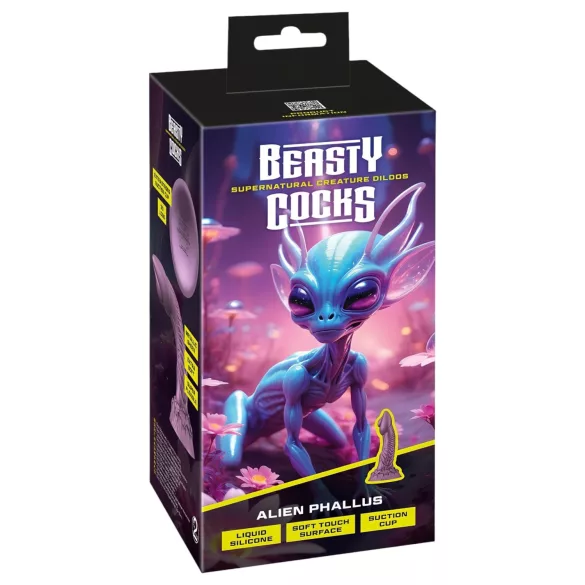 Beasty Cocks Alien Phallus - dildo izvanzemaljac - silikon ljubičasta