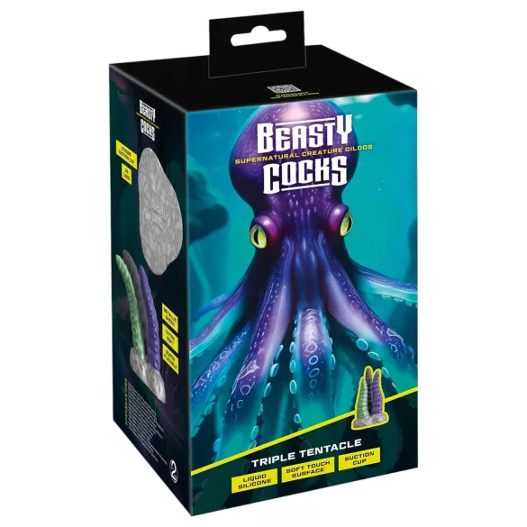Beasty Cocks - Dildo s tri kraka - realističan izgled - silikon