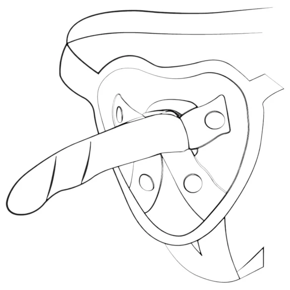 ROMP Piccolo - fleksibilni silikonski dildo - plavo-ljubičasti