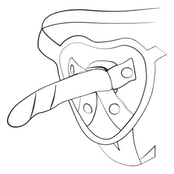 ROMP Piccolo - fleksibilni silikonski dildo (plavo-ljubičasti)