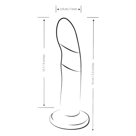 ROMP Piccolo - fleksibilni silikonski dildo (plavo-ljubičasti)