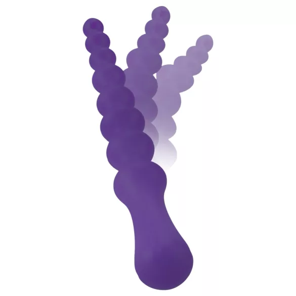 You2Toys - fleksibilni analni dildo s kuglicama - ljubičasta