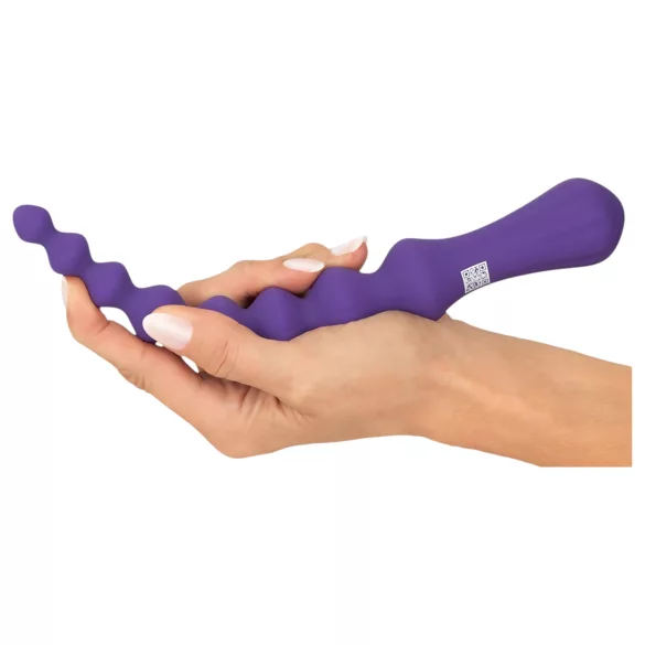 You2Toys - fleksibilni analni dildo s kuglicama - ljubičasta