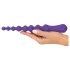 You2Toys - fleksibilni analni dildo s kuglicama - ljubičasta