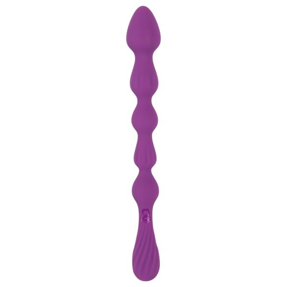 You2Toys - fleksibilni analni dildo s kuglicama - ljubičasta