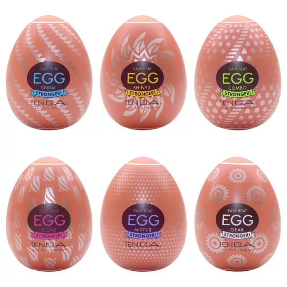 TENGA - Masturbator jaja set - jača stimulacija - 6 komada