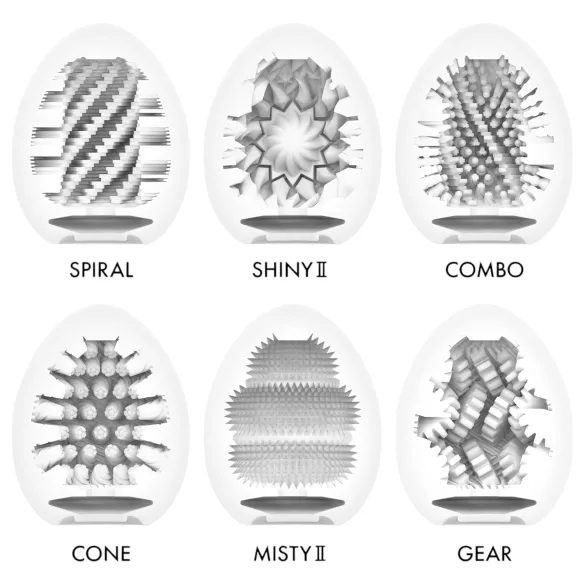 TENGA - Masturbator jaja set - jača stimulacija - 6 komada