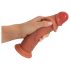 Realistixxx - realistični, dvostruki sloj dildo (prirodna boja)