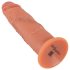 Realistixxx - realistični, dvostruki sloj dildo (prirodna boja)