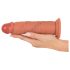 Realistixxx - realistični, dvostruki sloj dildo (prirodna boja)