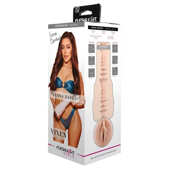 Fleshlight Vanna Bardot - masturbator realistična vagina - natur