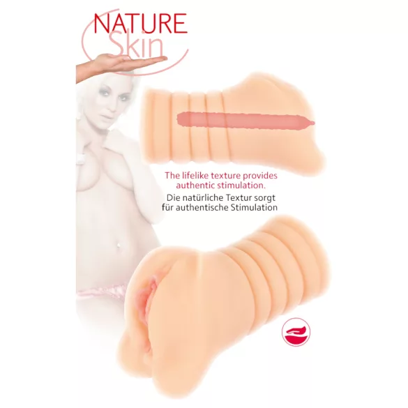 Nature Skin - realistična vagina masturbator - prirodna boja