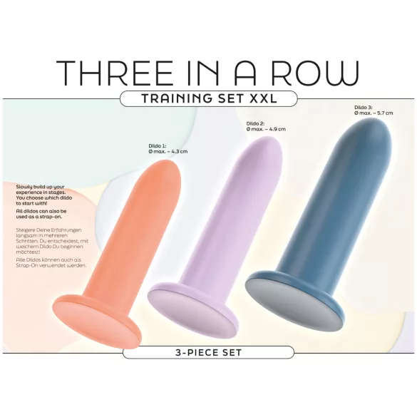 You2Toys - Three in a Row - set za trening s dildom - 3 kom (šareno)
