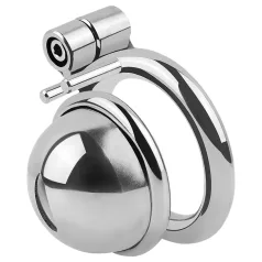   fetish collection - mini kavez za penis s 3 zamjenjiva prstena za testise (srebrni)