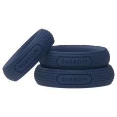   Svakom Triooo - set plavih silikonskih prstenova za penis (3 komada)