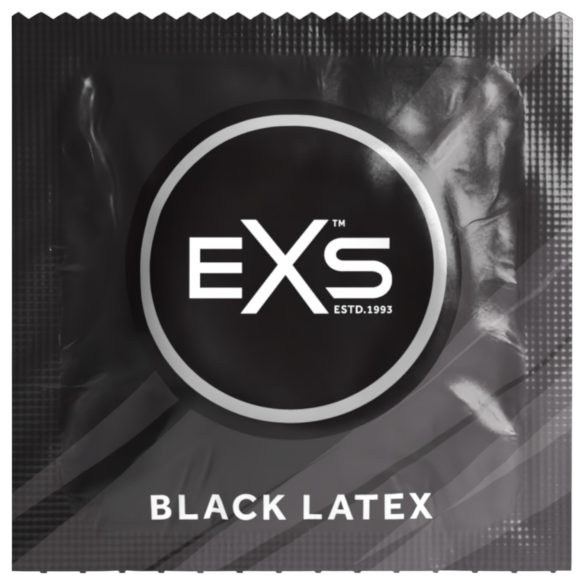 EXS Black - lateks kondomi - crni (12 kom)