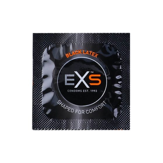 EXS Black - kondom od lateksa - crni (100 kom)