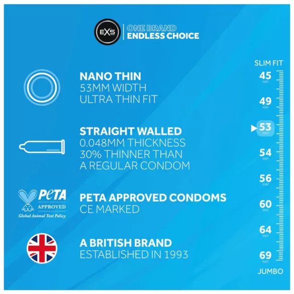 EXS - ultra tanka kondom - 3 komada