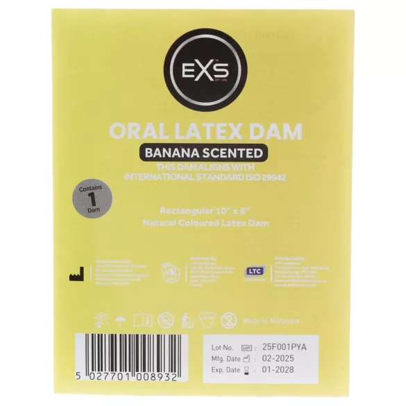EXS - oralni zaštitni rupčić - okus banana