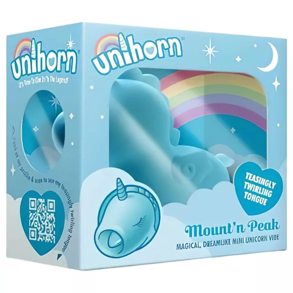 Unihorn Mount'n Peak - vibrator za klitoris punjivi - plava