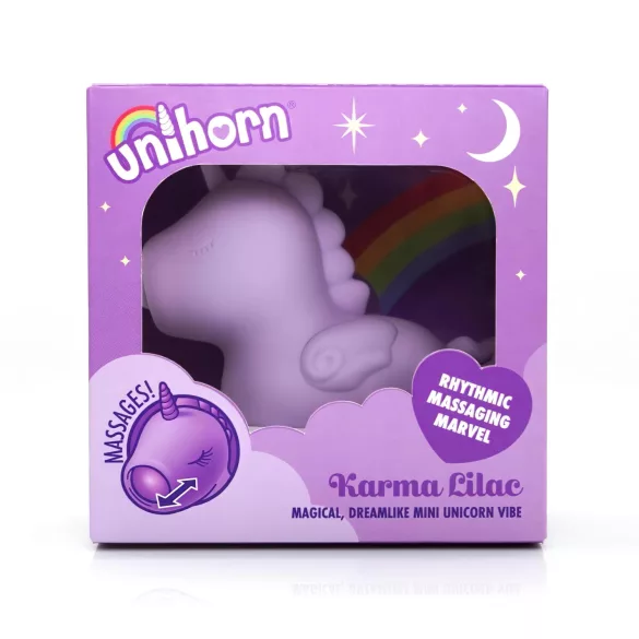 Unihorn Karma - vibrator za klitoris u obliku jednoroga - punjivi - ljubičasta