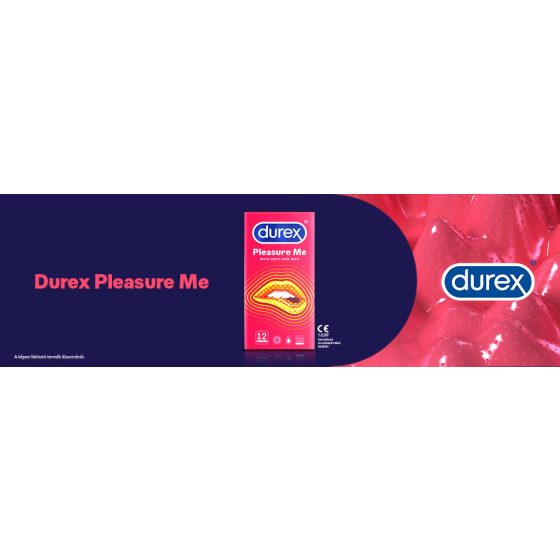 Durex Emoji PleasureMe - rebrasti kondomi (12 kom)