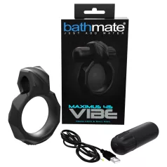   Bathmate Maximus Vibe 45 - vibrirajući prsten za penis na baterijsko punjenje (crni)