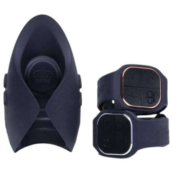 Pulse Duo Lux - punjivi parni vibrator za parove (sivi)
