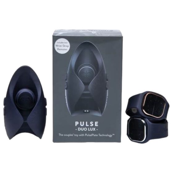 Pulse Duo Lux - bežični, radio masturbator-vibrator za par (sivo)
