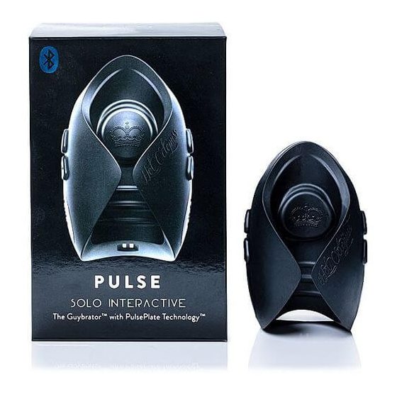 Pulse Solo Interactive - punjivi, pametni masturbator (crni)