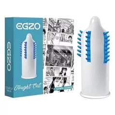 Egzo Tough Cat - kondom s čepićima i dlačicama - 1 komad