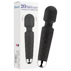   Lonely - masažer vibrator s 20 funkcija - akumulatorski - crni