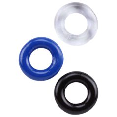 Lonely Stay Hard - set raznobojnih penis-prstena (3 kom.)