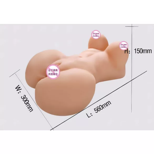 Lonely Fuck Me Silly - ženski torzo masturbator - realističan - natur