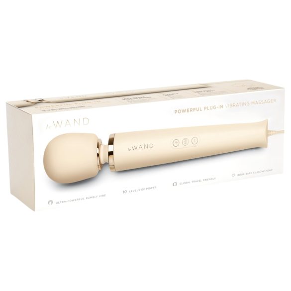 le Wand - ekskluzivni, mrežni masažer vibrator (bež)