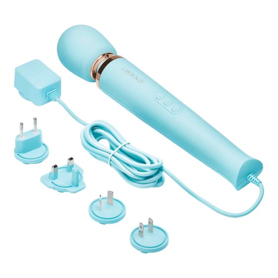 le Wand - ekskluzivni mrežni masažni vibrator (plavi)