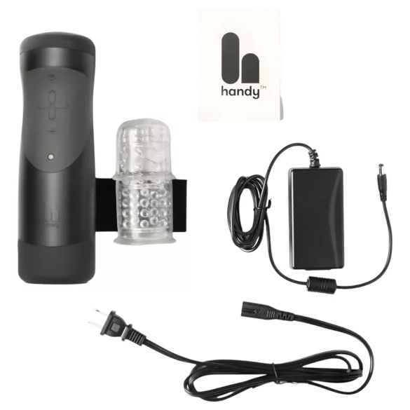 The Handy 1.1 - muški masturbator na mrežni pogon s VR opcijom - crni