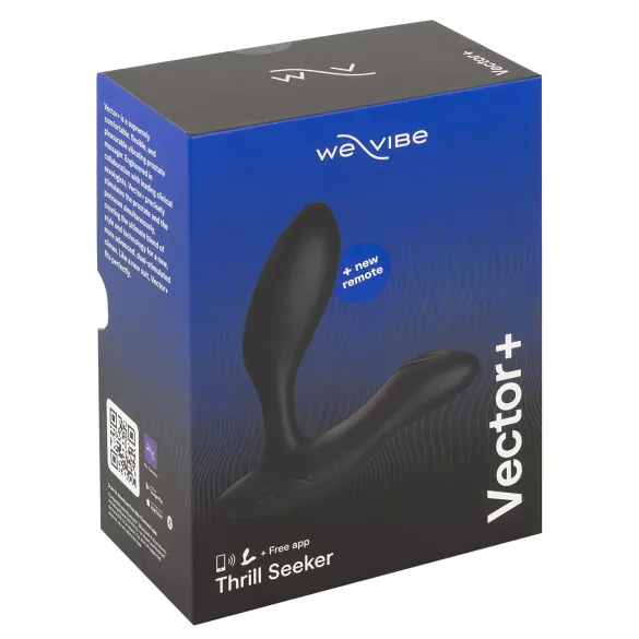 We-Vibe Vector+ - vibrátor za analnu stimulaciju - punjivi, pametan, crni