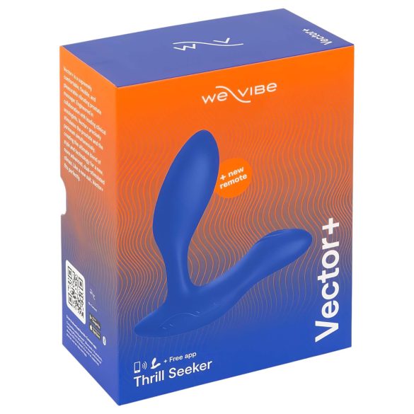 We-Vibe Vector+ - punjivi, pametni analni vibrator (plavi)