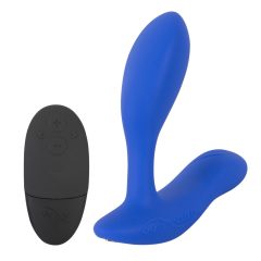   We-Vibe Vector+ - punjivi, vodootporni, pametni analni vibrator (plavi)